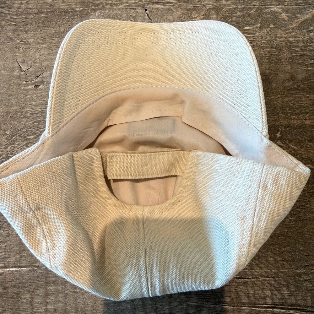 Isabel Marant Cream Cap with Black Logo - Picture 4 of 5